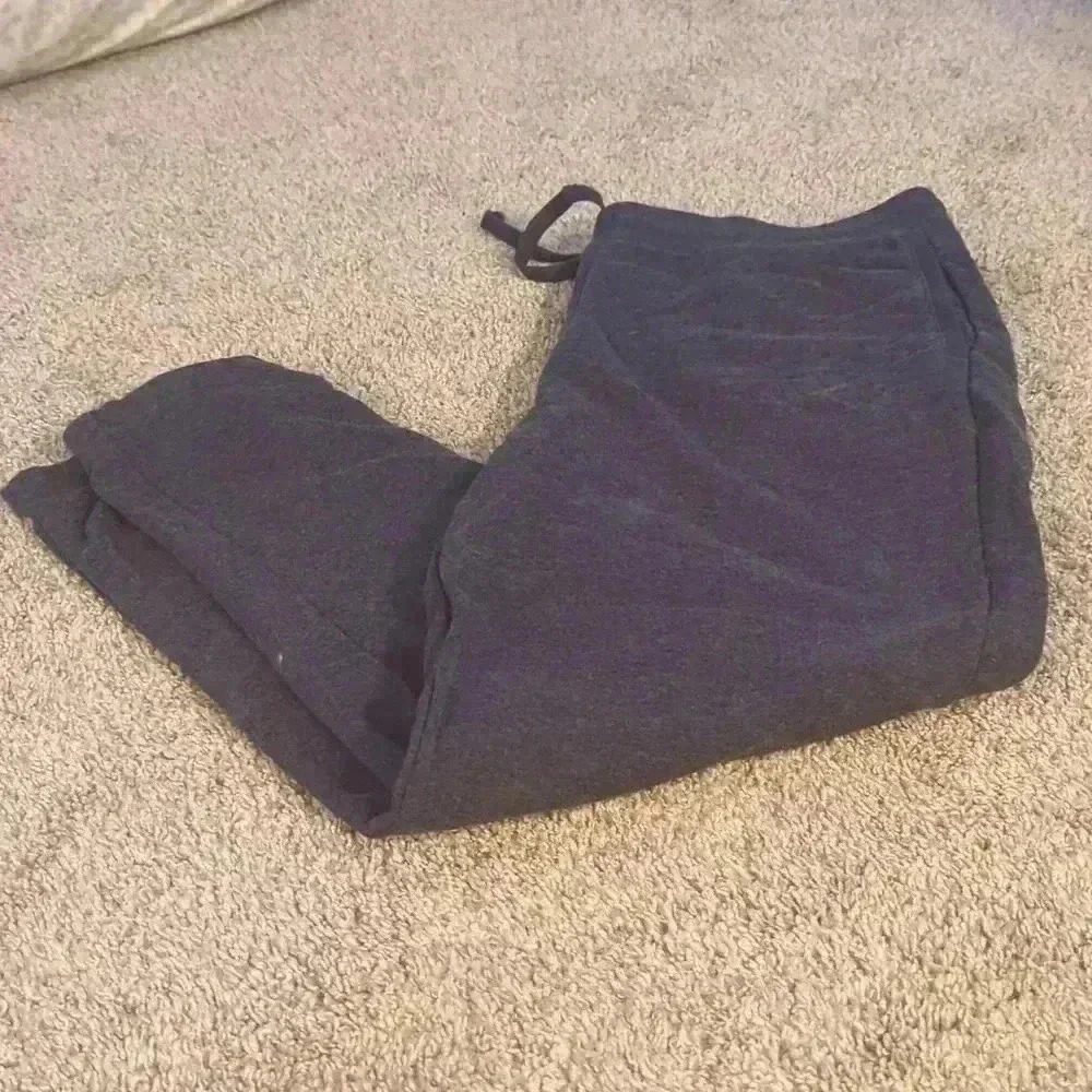 Gray sweatpants